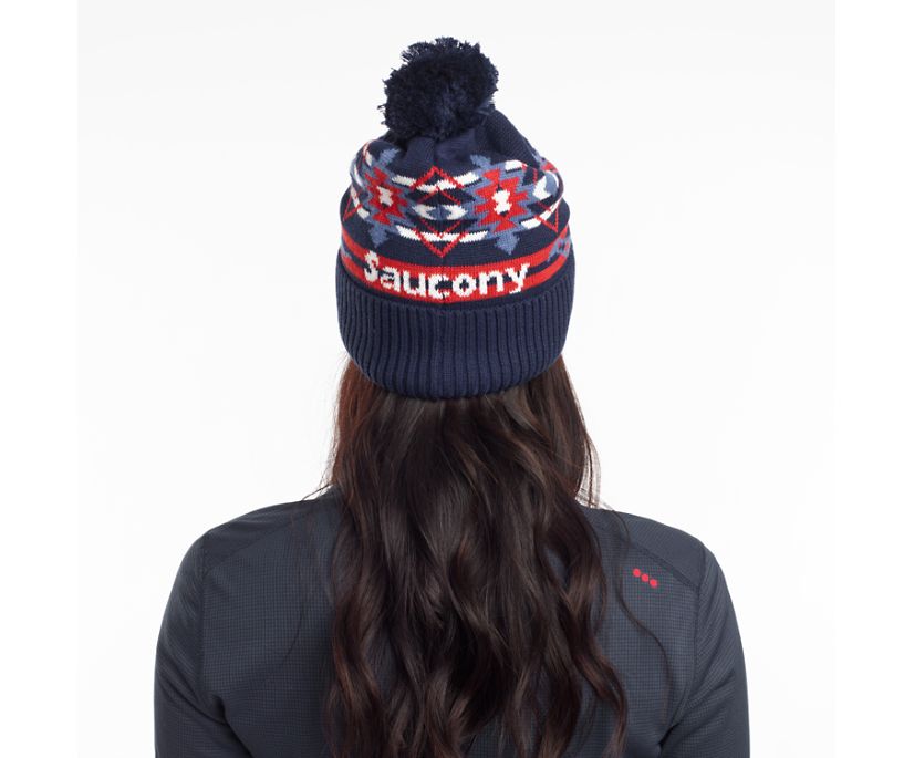 Női Saucony Rested Pom Beanies Kék | HU 514XYU